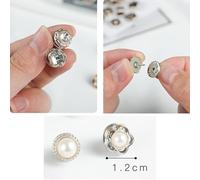 AMSLSIU 2pcs/set Cover Up Buttons For Clothes Beautiful And Generous Durable And Reusable Invisible Buttons Modesty Pins