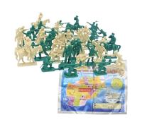 AMSLSIU 48-Piece Vehicles Soldiers Model Toys Toy Model Fighters for Boys Set War