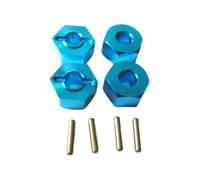 AMSLSIU 4pieces 5MM Aluminum Alloy Wheel Hex Adapter Mount For 1/10 AXIAL SCX10 Environmentally Friendly Aluminum Alloy Wheel, Blue