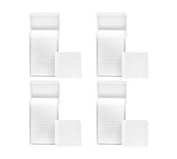 AMSLSIU 4set Non-woven Lint Free Nail Wipes for Ultimate Nail Cleaning Solution Absorbency Nail Polish Remover Pads Cotton, white