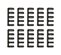 AMSLSIU 5 Holes Loose Book Rings Long Lasting Durability Keeping Documents Safely Bound Together Made Of Durable Plastic Photo Album Comb Binding Rings Calendar Accessory, black white, Diameter 15mm