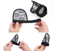 AMSLSIU 5pcs Hair Net for Effortless Ponytail Weaving Net Wig Caps Hair Accessories, brown, length 19.2cm