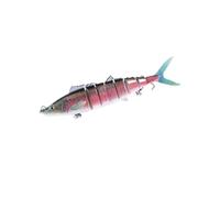 AMSLSIU 8 Segment Multi Jointed Fishing Lure Bionic Bait Eel Swimbait Highly Effective, Pink, 7 Inch