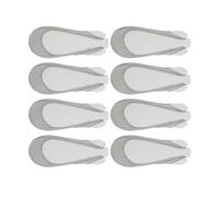 AMSLSIU 8pcs/Set Breathable and Cozy Sock Style Ball of Foot Cushions for Relieving Foot Fatigue Women Metatarsal Pads, Gray
