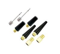 AMSLSIU Air Pump Air Compressor Ball Pump Needle Nozzle Adapter Set Bicycle Valve Adapters Durable Compressed Inflatable Accessories Inflator Nozzle Kit Sports Balls Inflatables, 8 Pieces