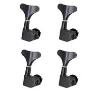 AMSLSIU Alloy Made Bass Tuning Pegs Durable And Rustproof Tuners Easy Installation Guitar String No Gap Accurate Fit Durability, Black, 4 right