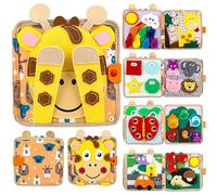 AMSLSIU Baby Busy Book Quiet Book 3D Soft Animals Educational Sensory Toy Interactive Activity Board Early Development Gift Grooved Hand Writing Books For