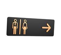 AMSLSIU Bathroom Sign Male And Female Decorative Signage Sleek Modern Style Unique Aesthetic Public Toilets Offices Washroom Sign Removable Wall Stickers WC Signage, Type B