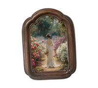 AMSLSIU Beautiful Resin Photo Frame Picture Frame Tabletop Display Stand Stunning Decor In Any Home Setting Not Easily Deformed Resin Picture DIY Display Desktop Ornament, Style B