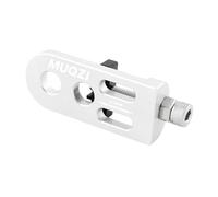 AMSLSIU Bike Chain Tensioner Durable Aluminum Alloy Lightweight Effective Chain Adjustment For Smooth Cycling Experience Bike Tensioner Single Speed Tightener, Silver, 72.7x26.5x14.2mm