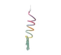 AMSLSIU Bird Rope Perch Colorful Climbing Rope Provides Strong Support Allowing Birds To Enjoy Interactive Play And Exercise Cotton Parrot Toy Bird Cage Toy Cage Accessory, Style C