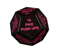 AMSLSIU Bodyweight Sports Training 12 Sided Dice Game Enjoy Exercise Fun Workout Sessions Exciting And Engaging Exercise Dice For Workouts Adults Teens Beginners, Red