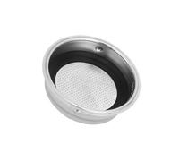 AMSLSIU BPA-Free Reusable Coffee Machines Pressure Filter Basket with Black Ring Durable and Efficient Bottomless, 1 Cup, Diameter 51mm