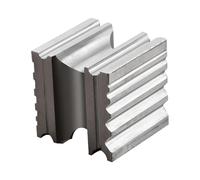 AMSLSIU Bracelet Making Tool Swage Block Metal Forming Block High Hardness Iron Compact Reliable Sturdiness for Creating Rings Swage for Jewelry Making Metalworking, Silver, Square