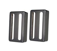 AMSLSIU Brass Pickup Cover Two Line Pickup Cover Electric Guitar Shining Decoration Replacement WidthApprox. 38mm/1.49inch Electric Guitar Replacement Parts, Black