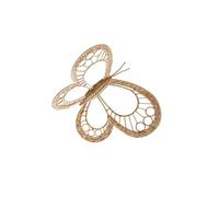 AMSLSIU Butterfly Art Wall Decor Rustic Rattan Wreath Wall Hanging Sculpture Indoor Outdoor Decoration Bedroom Rattan Garland Minimalist Butterfly Decor Bohemian Craft