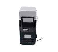 AMSLSIU Car Portable Mini Cooler Fridge Beverage Water Heating Cooling Traveling Camping Fishing USB Drink Cans Refrigerator