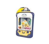 AMSLSIU Cartoon Automatic Self-Assembly Claw Doll Machine with Music Lamp Clamp Toy Crane Machine Interactive For Birthday Christmas, Blue, with 10 dolls