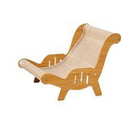 AMSLSIU Cat Beach Lounge Indoor Kittens Cat Scratcher Provides Cozy Warm Modern Style Space Pet Beach Chair For Outdoor Indoor Cats Kittens Chair For Cats Puppy Animals, Brown, 42x60x44.5cm
