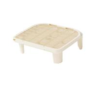 AMSLSIU Cat Litter Pad Trapping Mat Scat Sifting Pellets Catcher Unique Footrest Washable Pet Cleaning Essentials Easy Maintenance Floor Essentials Scat Sifting Pellets Catcher, Coffee, 50x40.5x15cm