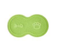AMSLSIU Cat Rug Convenient And Portable Cute And Practical Ensures Cat S Comfort PVC Litter Mat Pet Accessory Accessory, Green