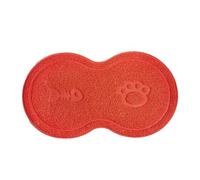 AMSLSIU Cat Rug Convenient And Portable Cute And Practical Ensures Cat S Comfort PVC Litter Mat Pet Accessory Accessory, Red