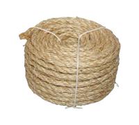 AMSLSIU Cat Scratcher Post Toy DIY Cat Scratcher Decor Beautiful Sisal Rope Provides Comfort And Style In Climbing Frames Twisted Cord Wrapper Jute Rope Decoration Macrame, Linen Color, 6mmx50m
