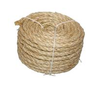 AMSLSIU Cat Scratcher Post Toy DIY Cat Scratcher Decor Beautiful Sisal Rope Provides Comfort And Style In Climbing Frames Twisted Cord Wrapper Jute Rope Decoration Macrame, Linen Color, 6mmx15m