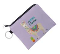 AMSLSIU Change Purse Thickened Lining Mini Wallet Zipper Coins Bag Digital Printing Pouches Alpaca for Prints Polyester Purses