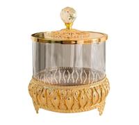 AMSLSIU Chic Decorative Candy Storage Jars With Lids Made Of Materials Displaying Desserts At Events Or At Home Organization Cabinet Organizers Dried Fruit Plate