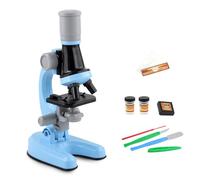 AMSLSIU Child Beginner Microscope Toys Kit Scientific Experiment Lab 100x 400x 1200x Play Instrument Educational Primary Gift