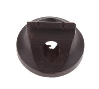 AMSLSIU Chinese Traditional Musical Instrument Parts Include Solid Wood Erhu Bridges Performance Improvement Professional Sandalwood Erhu Instrument Bridge. Improves, Black with Bottom Hole