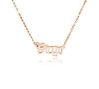 AMSLSIU Classic English Letter Constellations Theme Zodiac Necklace Ins Creative Chic Pendant for Lover Friend Festival Gifts Rose Gold, virgo
