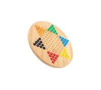AMSLSIU Classic Strategy Game Featuring Wooden Chinese Checkers Family Fun Developing Thinking Skills In Kids Intelligent Trainers Parent Child Interactive