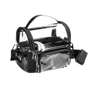 AMSLSIU Clear Makeup Bag Portable Cosmetic Case Organizer Traveling With All Essential Toiletries Easy For To And Out Items Easily And Stay Organized. Large Capacity Cosmetic Case Portable Transparent