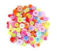 AMSLSIU Colored Resin Buttons for Kids Crafts School Handicraft Classes Can Be Glued to Patterns Or Designed with Colorful Wire, Cartoon Mix