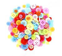 AMSLSIU Colored Resin Buttons for Kids Crafts School Handicraft Classes Can Be Glued to Patterns Or Designed with Colorful Wire, Mix