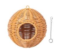 AMSLSIU Compact Bird Nest Perch Stand Hanging Breathable Home For Parrots And Budgerigars All Year Round Nest Is Small To Medium Sized Birds Such As Budgerigars And Finches