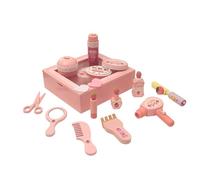 AMSLSIU Complete Set Of Pretend Makeup Kits For Toddlers Includes All Necessary Tools For Full Beauty Salon Experience Pretend Makeup Kits Toddlers Wood Beauty Toys