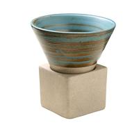 AMSLSIU Cone Shaped Coffee Cup Sleek and Modern Mug for Morning Brew Unique Triangular Cone Shape Ceramics Japanese Retro Mug, E, 8.*4.5 * 8.8CM