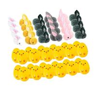 AMSLSIU Crafted Easter Eggs Mini Stuffed Bunny Toys Fillable Fun For Kids Celebrating Special Days Making Little Hands To Hold And Play With Crafted Reliable Plastic