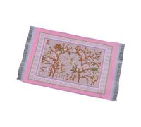 AMSLSIU Creating Stunning Experiences With Dollhouse Miniature Floor Mats Suitable For 1/12 Scale Miniature Decor Simulation Living Room Bedroom Life Scene , Pink , 17x10cm