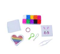 AMSLSIU Creative Toy Set for DIY Enthusiasts to Handmade Gifts ABS Hama Beads Craft Toy Beads Set Kids DIY Colors Toys, 10 Colors