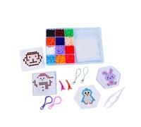 AMSLSIU Creative Toy Set for DIY Enthusiasts to Handmade Gifts ABS Hama Beads Craft Toy Beads Set Kids DIY Colors Toys, 12 Colors