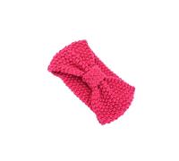 AMSLSIU Crochet Headbands Bow Knot Adjustable Windproof Universal Sporting Knitted Headband Valentines Day Gifts for Women, Fushcia