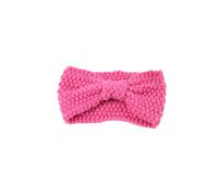 AMSLSIU Crochet Headbands Bow Knot Adjustable Windproof Universal Sporting Knitted Headband Valentines Day Gifts for Women, Peach Pink