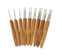 AMSLSIU Crochet Hooks Dread Lock Needle Tools Hair Making Needles Handle Instrument for Braids Craft Usage