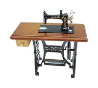 AMSLSIU Cute Miniature Sewing Machine Doll House Accessories Playset for Pretend Play Compact and Delightful
