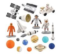 AMSLSIU Decorative Display Models Props Gifts Adults And Kids Featuring 19pcs Aerospace Models Toy Learn While Playing Action Figures Pretend Play Accs Educational Game