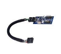 AMSLSIU Dependable 1 To 2 Extension Splitter Cable Featuring Lightweight Connector Adapter USB Header Facilitating Fast Connections USB 2.0 Hub Connector Port PCB Circuit Board